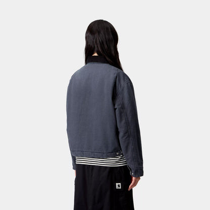 Carhartt WIP W' OG DETROIT JACKET カーハートワークインプログレス ウィメンズ OG デトロイト ジャケット I035672【レディース キャンバスジャケット キルティング コーデュロイ襟 耐久性 ワークウェア ルーズフィット 25FW】