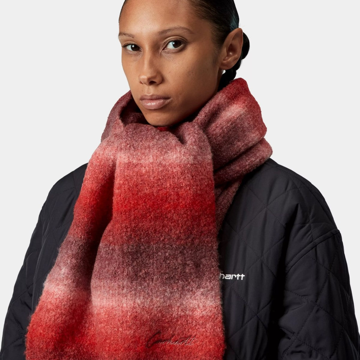 Carhartt WIP TONY SCARF カーハートワークインプログレス トニー スカーフ I035473【メンズ マフラー ジャカード ロゴ刺繍 起毛 ブレンド糸 25FW】