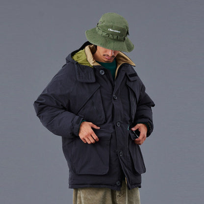 Liberaiders UTILITY DOWN JACKET リベレイダース ユーティリティ ダウン ジャケット 77001【メンズ ダウンジャケット フード脱着 大型ポケット 動きやすい 収納力 25FW】