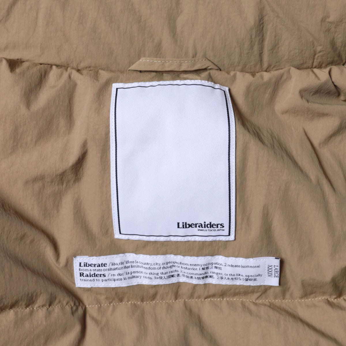 Liberaiders UTILITY DOWN JACKET リベレイダース ユーティリティ ダウン ジャケット 77001【メンズ ダウンジャケット フード脱着 大型ポケット 動きやすい 収納力 25FW】