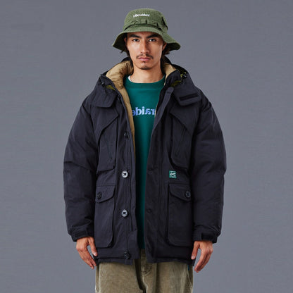 Liberaiders UTILITY DOWN JACKET リベレイダース ユーティリティ ダウン ジャケット 77001【メンズ ダウンジャケット フード脱着 大型ポケット 動きやすい 収納力 25FW】