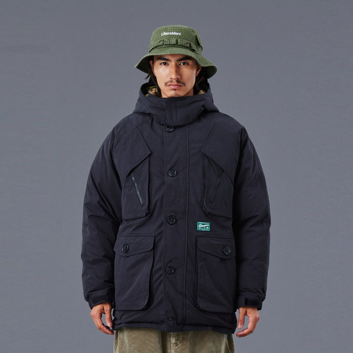 Liberaiders UTILITY DOWN JACKET リベレイダース ユーティリティ ダウン ジャケット 77001【メンズ ダウンジャケット フード脱着 大型ポケット 動きやすい 収納力 25FW】