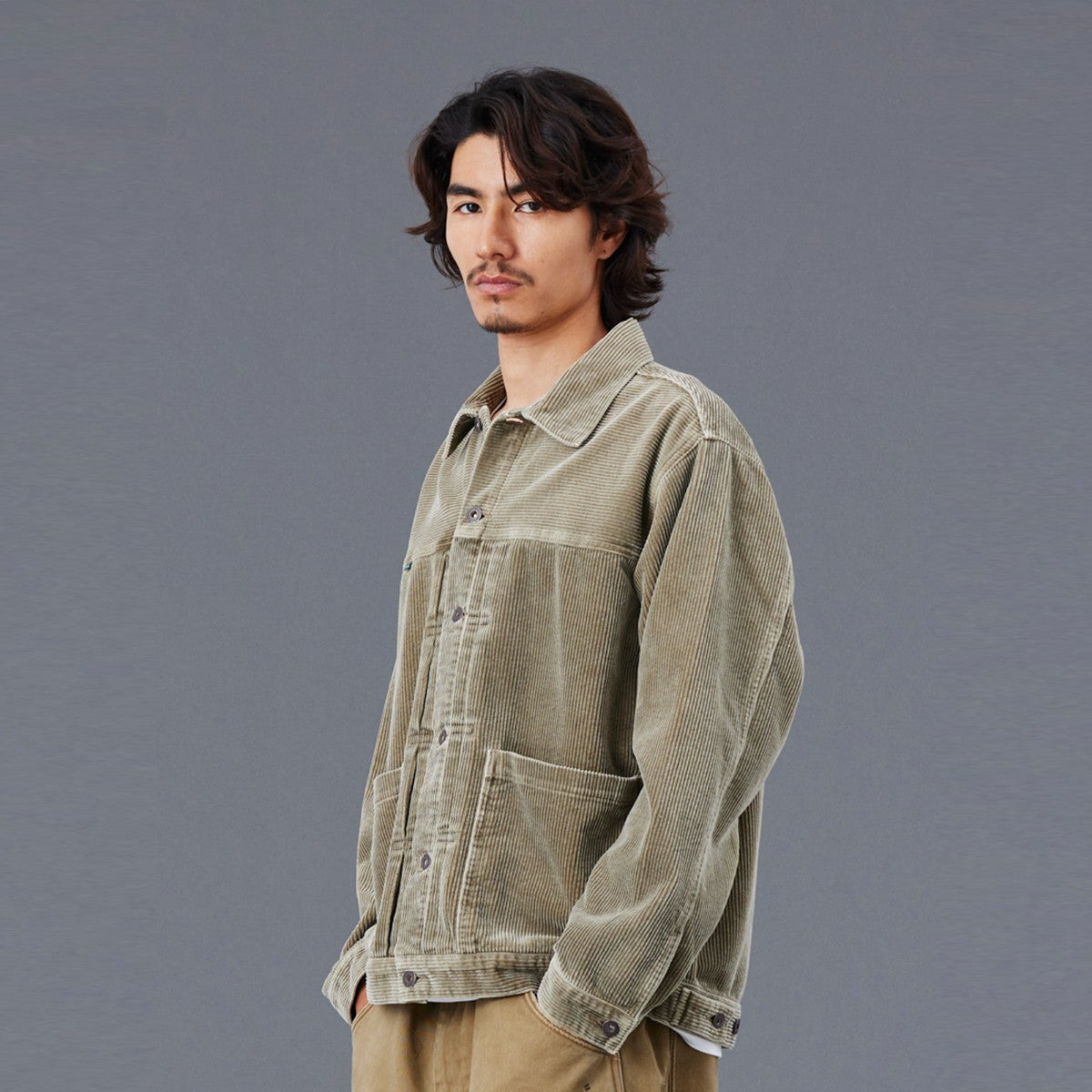 Liberaiders GARMENT DYED CORDUROY JACKET リベレイダース ガーメントダイ コーデュロイ ジャケット 77004【メンズ アウター コーデュロイジャケット トラッカー 製品染め 25FW】