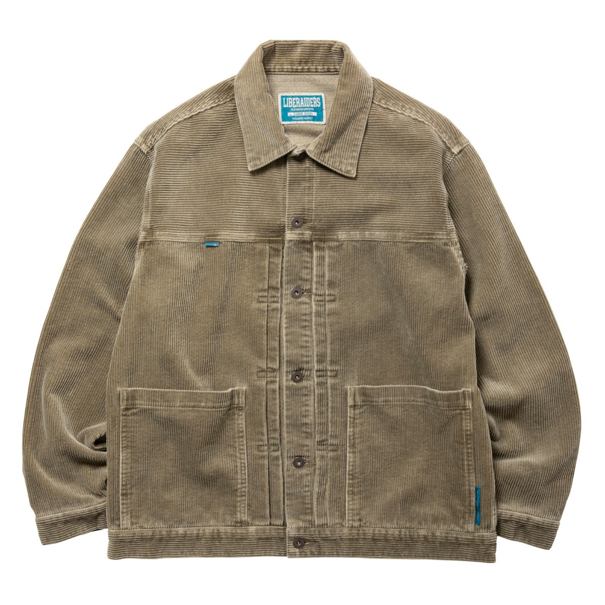 Liberaiders GARMENT DYED CORDUROY JACKET リベレイダース ガーメントダイ コーデュロイ ジャケット 77004【メンズ アウター コーデュロイジャケット トラッカー 製品染め 25FW】