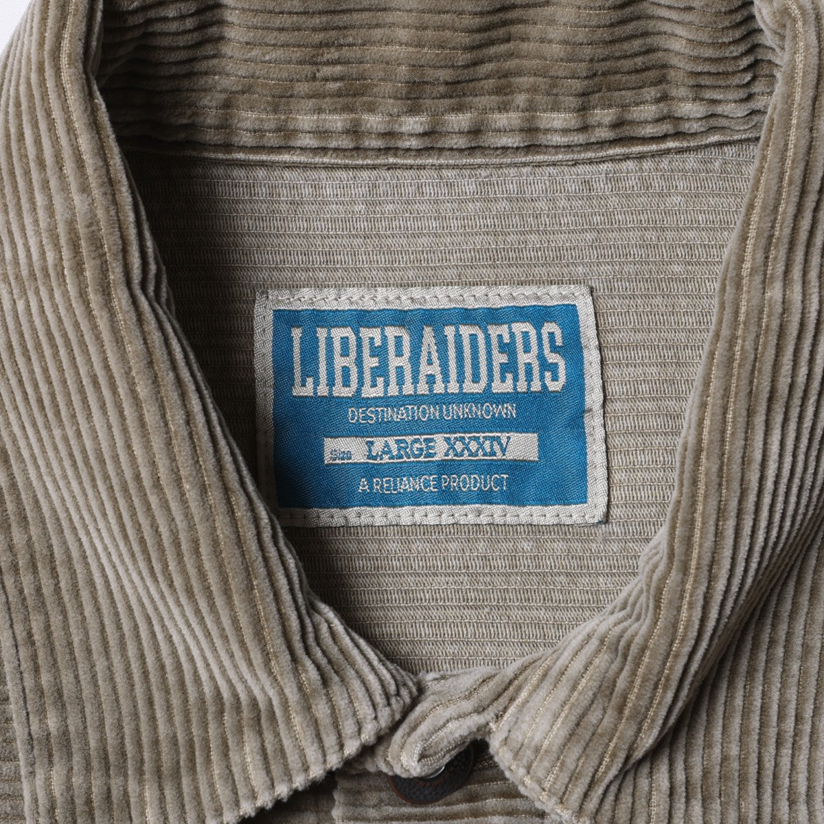 Liberaiders GARMENT DYED CORDUROY JACKET リベレイダース ガーメントダイ コーデュロイ ジャケット 77004【メンズ アウター コーデュロイジャケット トラッカー 製品染め 25FW】