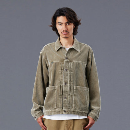 Liberaiders GARMENT DYED CORDUROY JACKET リベレイダース ガーメントダイ コーデュロイ ジャケット 77004【メンズ アウター コーデュロイジャケット トラッカー 製品染め 25FW】
