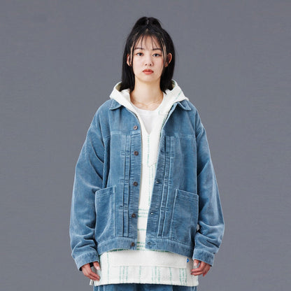 Liberaiders GARMENT DYED CORDUROY JACKET リベレイダース ガーメントダイ コーデュロイ ジャケット 77004【メンズ アウター コーデュロイジャケット トラッカー 製品染め 25FW】