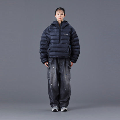 Liberaiders DOWN HALF ZIP HOODIE リベレイダース ダウン ハーフジップ フーディ 77009【メンズ ダウン フーディ 撥水 軽量 防寒性 リップストップ 静電気防止 25FW】