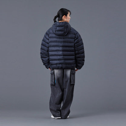 Liberaiders DOWN HALF ZIP HOODIE リベレイダース ダウン ハーフジップ フーディ 77009【メンズ ダウン フーディ 撥水 軽量 防寒性 リップストップ 静電気防止 25FW】