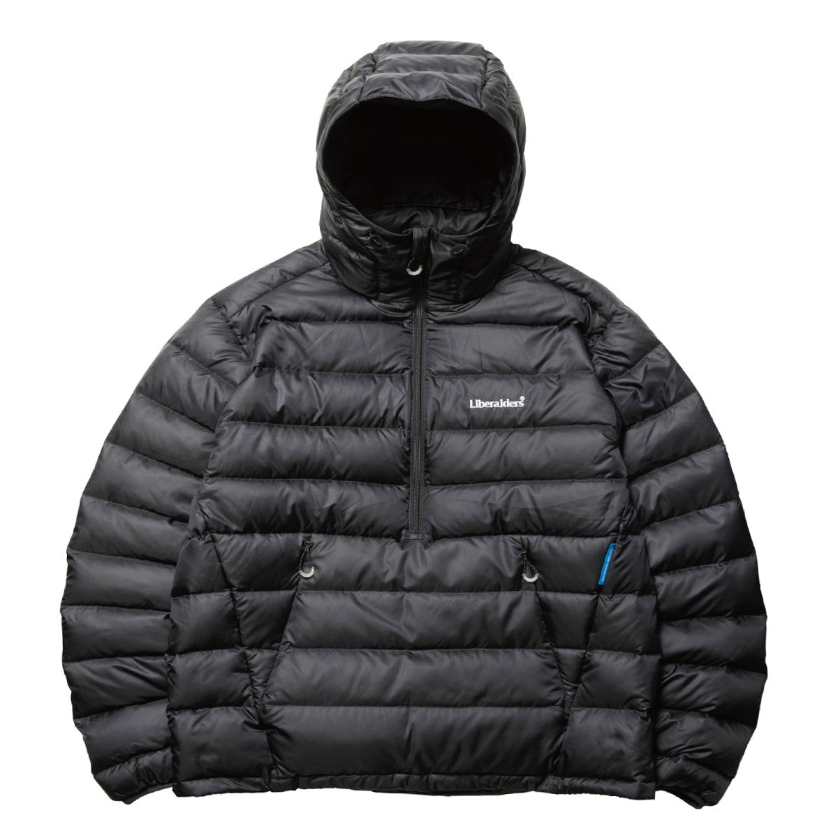Liberaiders DOWN HALF ZIP HOODIE リベレイダース ダウン ハーフジップ フーディ 77009【メンズ ダウン フーディ 撥水 軽量 防寒性 リップストップ 静電気防止 25FW】