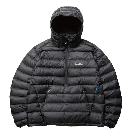 Liberaiders DOWN HALF ZIP HOODIE リベレイダース ダウン ハーフジップ フーディ 77009【メンズ ダウン フーディ 撥水 軽量 防寒性 リップストップ 静電気防止 25FW】