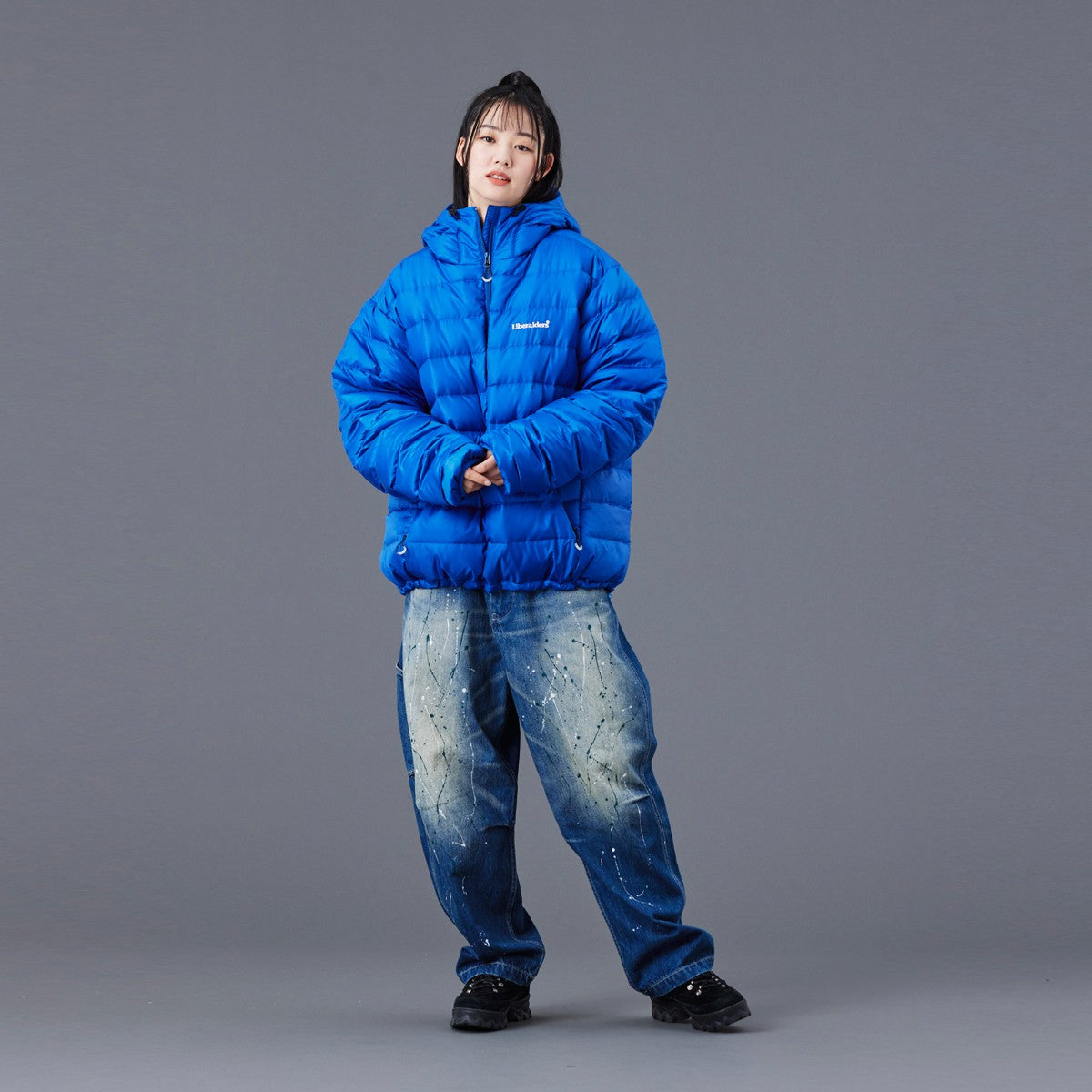 Liberaiders DOWN HALF ZIP HOODIE リベレイダース ダウン ハーフジップ フーディ 77009【メンズ ダウン フーディ 撥水 軽量 防寒性 リップストップ 静電気防止 25FW】