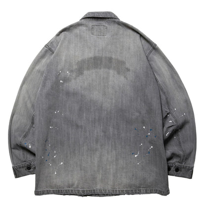 Liberaiders DENIM COMBAT JACKET リベレイダース デニム コンバット ジャケット 77010【メンズ アウター デニムジャケット ミリタリー ヴィンテージテイスト ジャングルファティーグ 25FW】