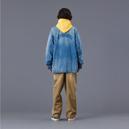 Liberaiders DENIM COMBAT JACKET リベレイダース デニム コンバット ジャケット 77010【メンズ アウター デニムジャケット ミリタリー ヴィンテージテイスト ジャングルファティーグ 25FW】