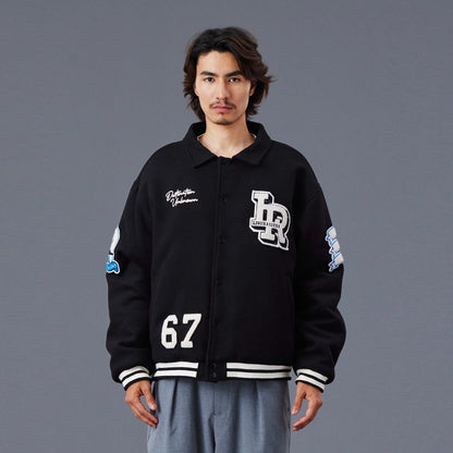 Liberaiders LR VARSITY JACKET リベレイダース LR バーシティ ジャケット 77014【メンズ ジャケット ワッペン 刺繍 防寒性 中綿キルティング 25FW】