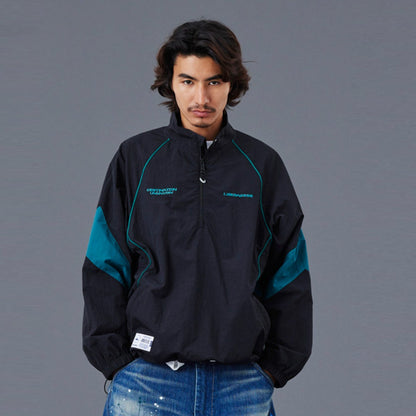 Liberaiders NYLON HALF ZIP リベレイダース ナイロン ハーフジップ 77016【メンズ アウター ナイロンジャケット ハーフジップ ウインドブレーカー スポーツ ミリタリー 25FW】