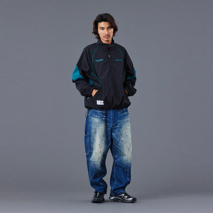 Liberaiders NYLON HALF ZIP リベレイダース ナイロン ハーフジップ 77016【メンズ アウター ナイロンジャケット ハーフジップ ウインドブレーカー スポーツ ミリタリー 25FW】