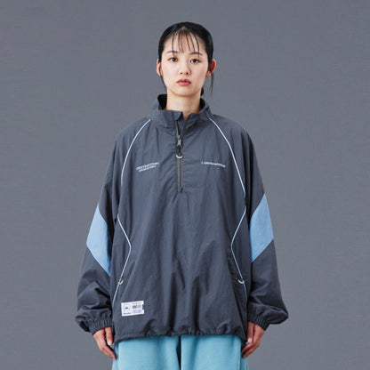 Liberaiders NYLON HALF ZIP リベレイダース ナイロン ハーフジップ 77016【メンズ アウター ナイロンジャケット ハーフジップ ウインドブレーカー スポーツ ミリタリー 25FW】