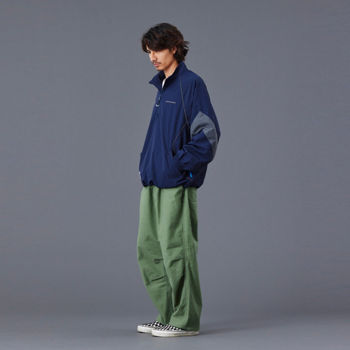 Liberaiders NYLON HALF ZIP リベレイダース ナイロン ハーフジップ 77016【メンズ アウター ナイロンジャケット ハーフジップ ウインドブレーカー スポーツ ミリタリー 25FW】