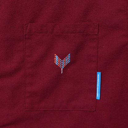 Liberaiders TIFINAGH EMBROIDERY FLANNEL SHIRT リベレイダース ティフィナグ エンブロイダリー フランネル シャツ 77101【メンズ フランネルシャツ 刺繍シャツ ティフィナグ 民族調 ユーズド加工 25FW】