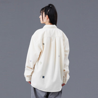 Liberaiders TIFINAGH EMBROIDERY FLANNEL SHIRT リベレイダース ティフィナグ エンブロイダリー フランネル シャツ 77101【メンズ フランネルシャツ 刺繍シャツ ティフィナグ 民族調 ユーズド加工 25FW】