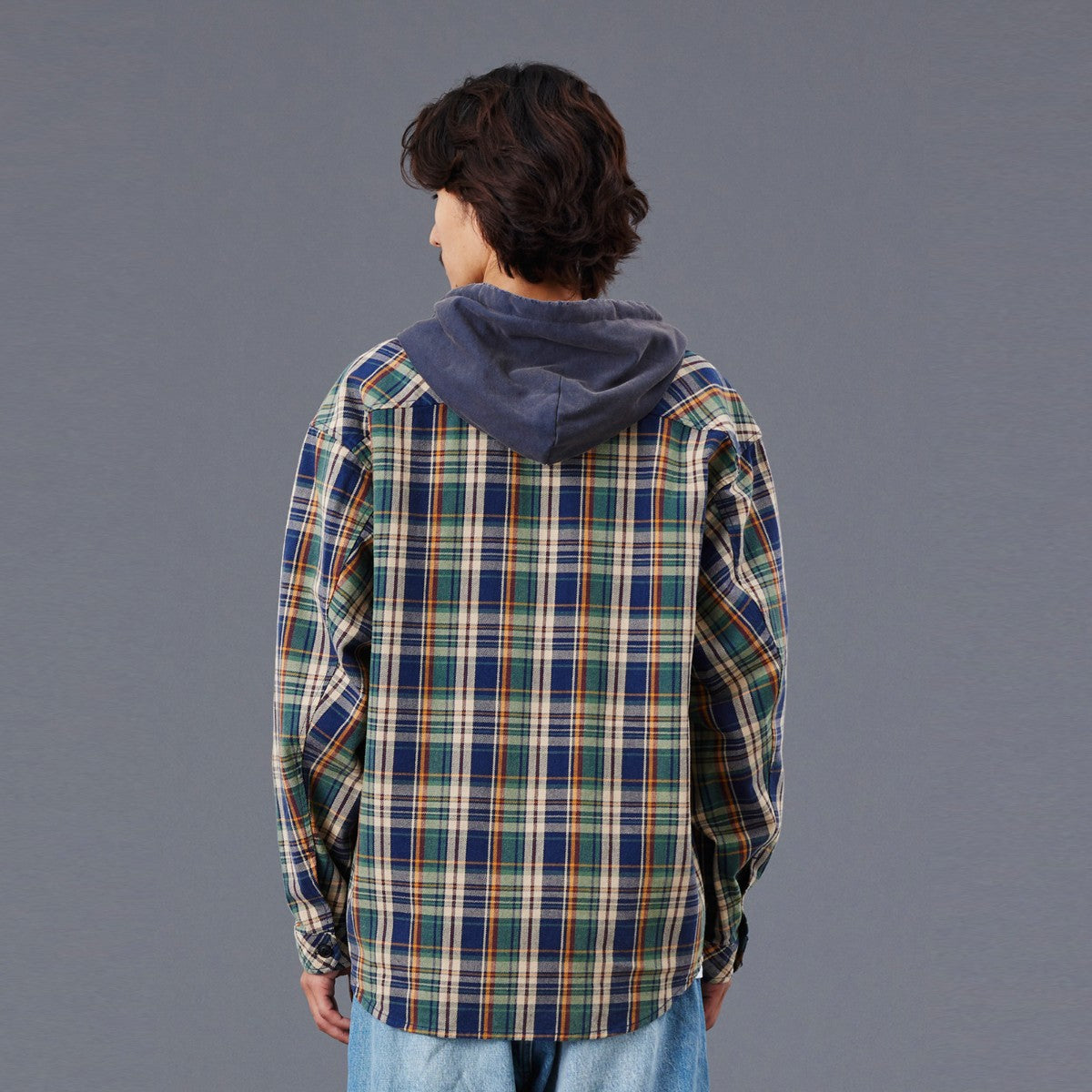 Liberaiders HOODED PLAID SHIRT リベレイダース フーデッド プレイド シャツ 77103【メンズ シャツ 長袖 フーディ レイヤード ヴィンテージ カジュアル 25FW】