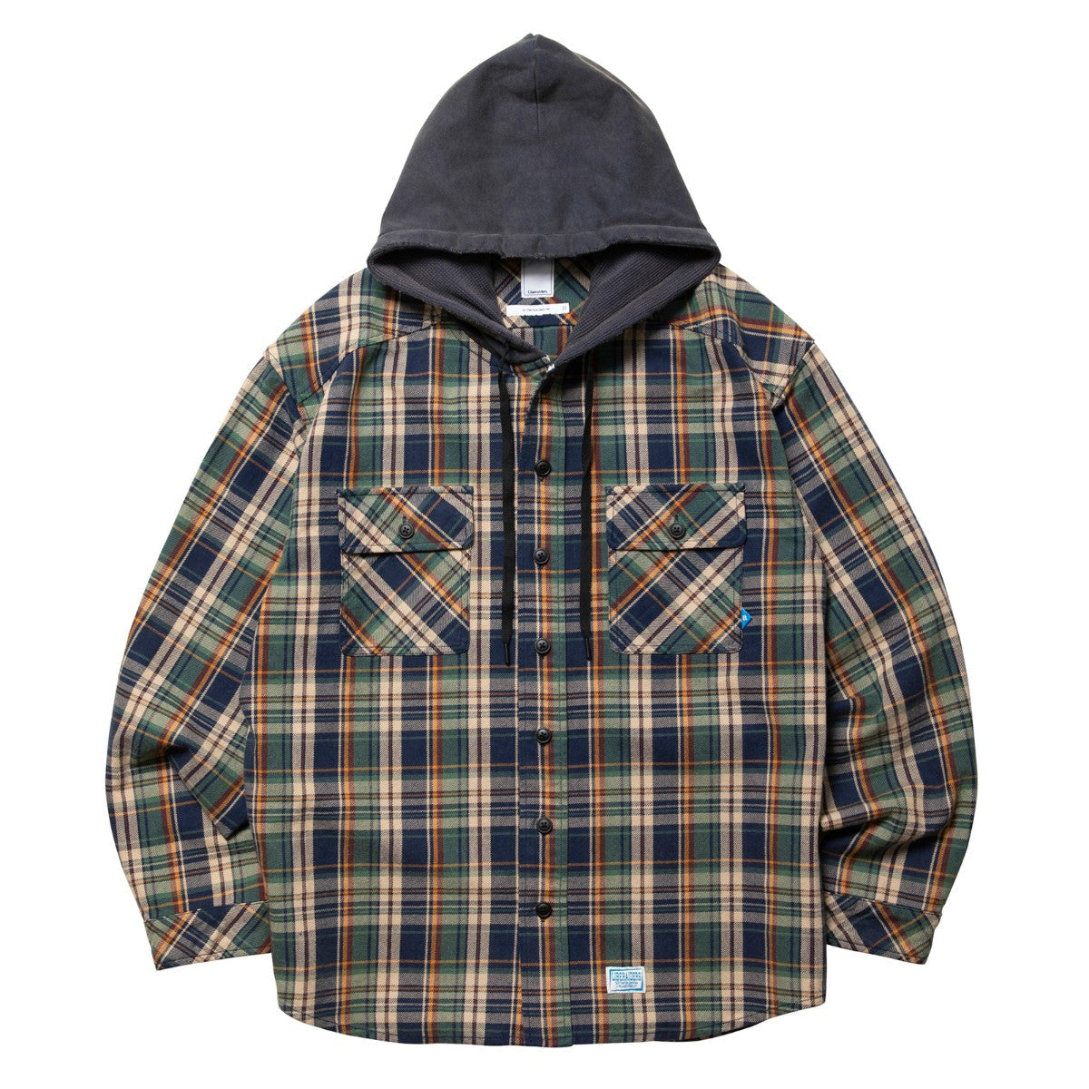 Liberaiders HOODED PLAID SHIRT リベレイダース フーデッド プレイド シャツ 77103【メンズ シャツ 長袖 フーディ レイヤード ヴィンテージ カジュアル 25FW】