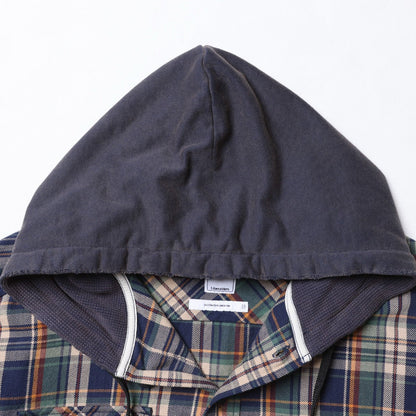 Liberaiders HOODED PLAID SHIRT リベレイダース フーデッド プレイド シャツ 77103【メンズ シャツ 長袖 フーディ レイヤード ヴィンテージ カジュアル 25FW】