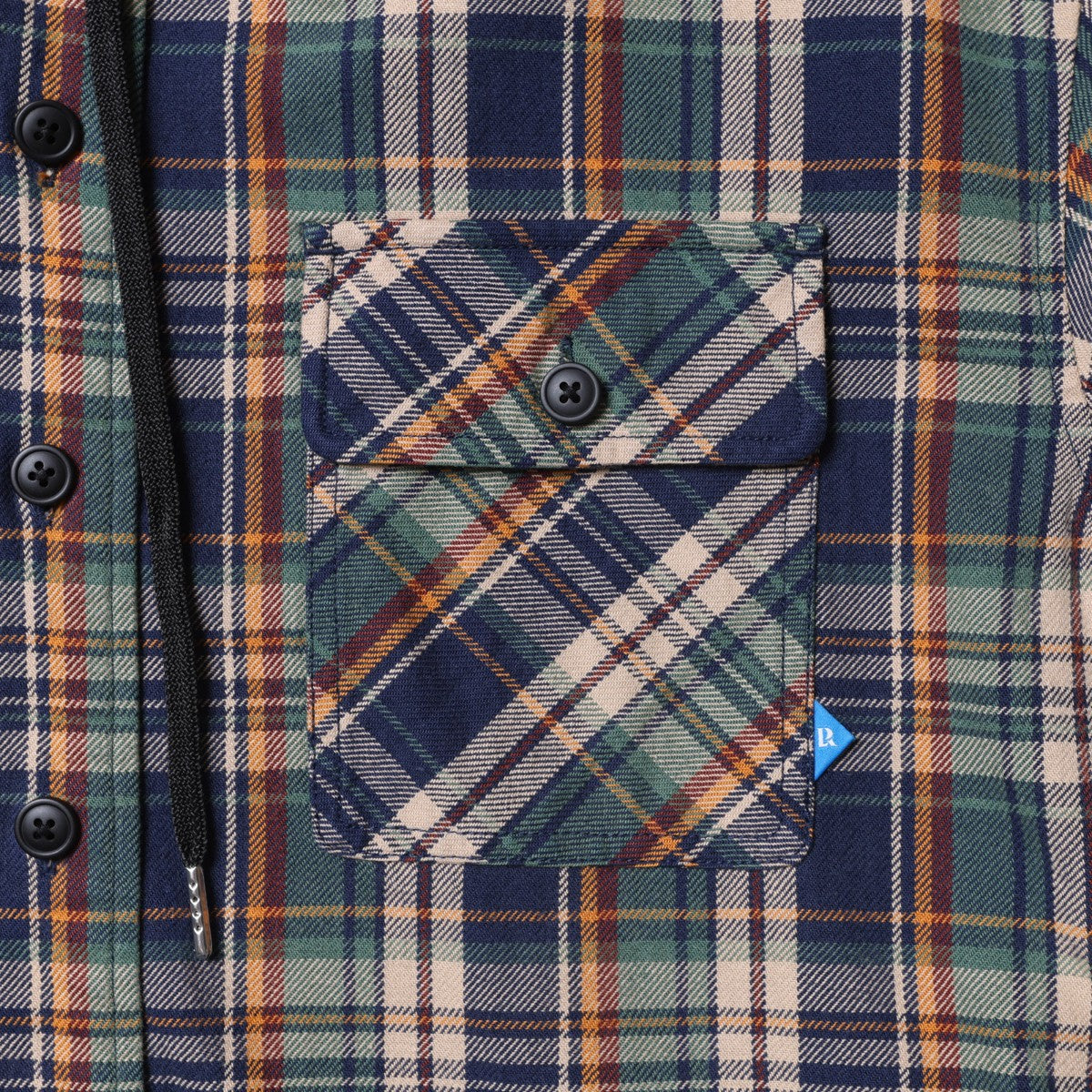 Liberaiders HOODED PLAID SHIRT リベレイダース フーデッド プレイド シャツ 77103【メンズ シャツ 長袖 フーディ レイヤード ヴィンテージ カジュアル 25FW】