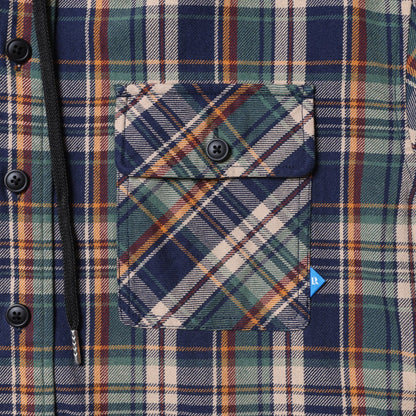 Liberaiders HOODED PLAID SHIRT リベレイダース フーデッド プレイド シャツ 77103【メンズ シャツ 長袖 フーディ レイヤード ヴィンテージ カジュアル 25FW】