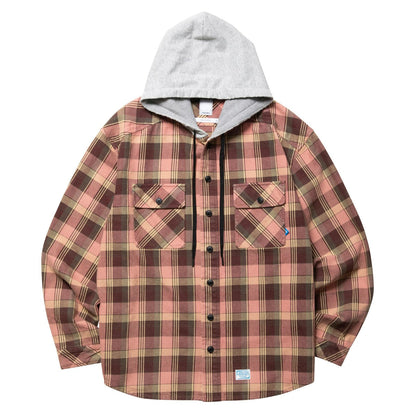 Liberaiders HOODED PLAID SHIRT リベレイダース フーデッド プレイド シャツ 77103【メンズ シャツ 長袖 フーディ レイヤード ヴィンテージ カジュアル 25FW】