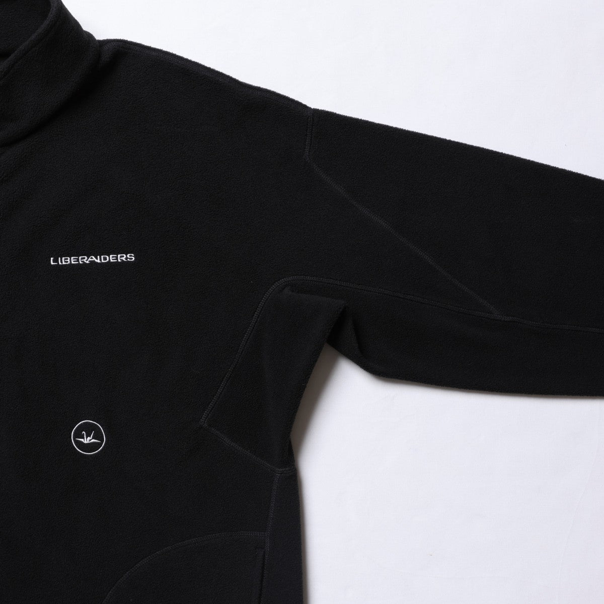 Liberaiders FLEECE HALF ZIP リベレイダース フリース ハーフジップ 77308【メンズ フリース ハーフジップ 3Dパターン 刺繍 デザインラベル 保温性 25FW】