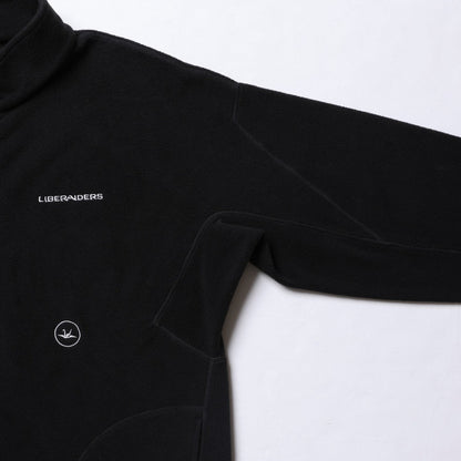 Liberaiders FLEECE HALF ZIP リベレイダース フリース ハーフジップ 77308【メンズ フリース ハーフジップ 3Dパターン 刺繍 デザインラベル 保温性 25FW】