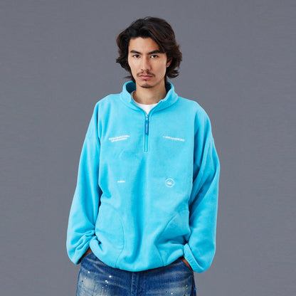 Liberaiders FLEECE HALF ZIP リベレイダース フリース ハーフジップ 77308【メンズ フリース ハーフジップ 3Dパターン 刺繍 デザインラベル 保温性 25FW】