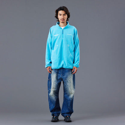 Liberaiders FLEECE HALF ZIP リベレイダース フリース ハーフジップ 77308【メンズ フリース ハーフジップ 3Dパターン 刺繍 デザインラベル 保温性 25FW】