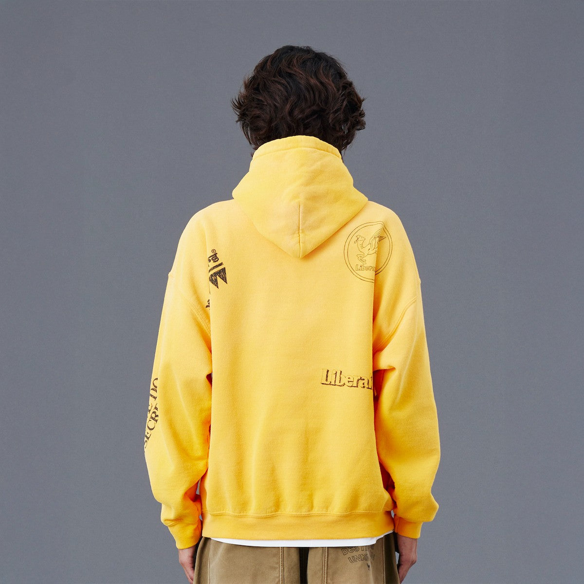 Liberaiders HANDWRITING PRINT HOODIE リベレイダース ハンドライティング プリント フーディー 77311【メンズ スウェット フーディ パーカー ヴィンテージ プリント カジュアル 25FW】