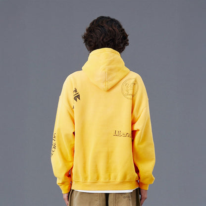 Liberaiders HANDWRITING PRINT HOODIE リベレイダース ハンドライティング プリント フーディー 77311【メンズ スウェット フーディ パーカー ヴィンテージ プリント カジュアル 25FW】