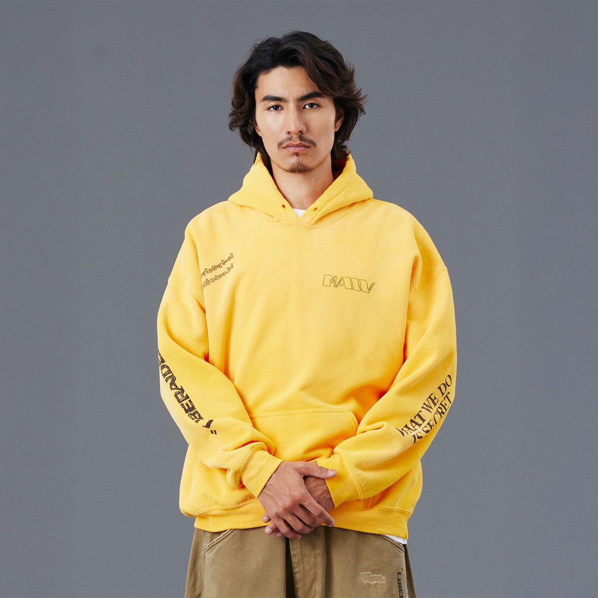 Liberaiders HANDWRITING PRINT HOODIE リベレイダース ハンドライティング プリント フーディー 77311【メンズ スウェット フーディ パーカー ヴィンテージ プリント カジュアル 25FW】