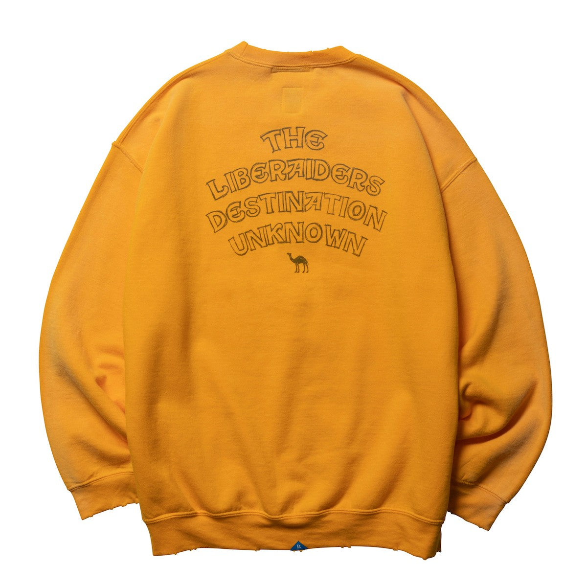 Liberaiders SAHARA CREWNECK リベレイダース サハラ クルーネック 77314【メンズ スウェット クルーネック トレーナー ヴィンテージ ロゴプリント カジュアル 25FW】