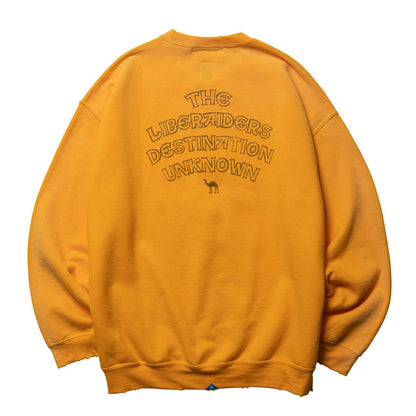 Liberaiders SAHARA CREWNECK リベレイダース サハラ クルーネック 77314【メンズ スウェット クルーネック トレーナー ヴィンテージ ロゴプリント カジュアル 25FW】