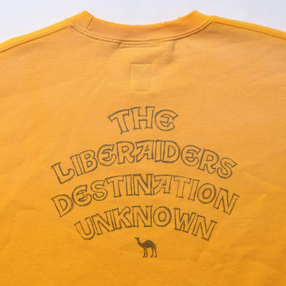 Liberaiders SAHARA CREWNECK リベレイダース サハラ クルーネック 77314【メンズ スウェット クルーネック トレーナー ヴィンテージ ロゴプリント カジュアル 25FW】