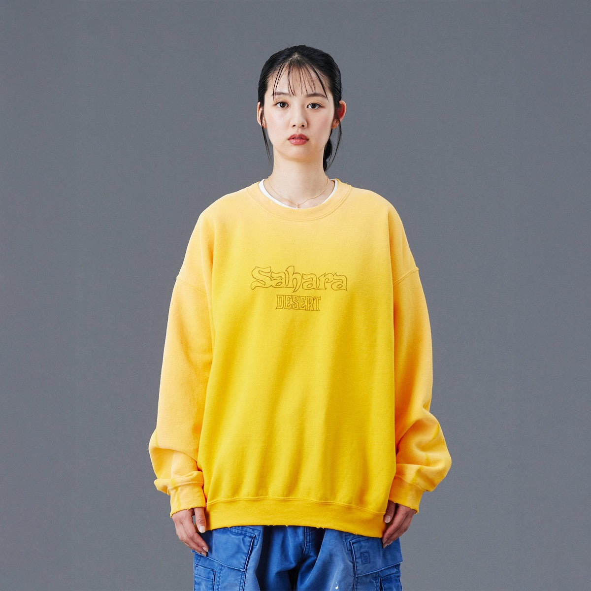 Liberaiders SAHARA CREWNECK リベレイダース サハラ クルーネック 77314【メンズ スウェット クルーネック トレーナー ヴィンテージ ロゴプリント カジュアル 25FW】