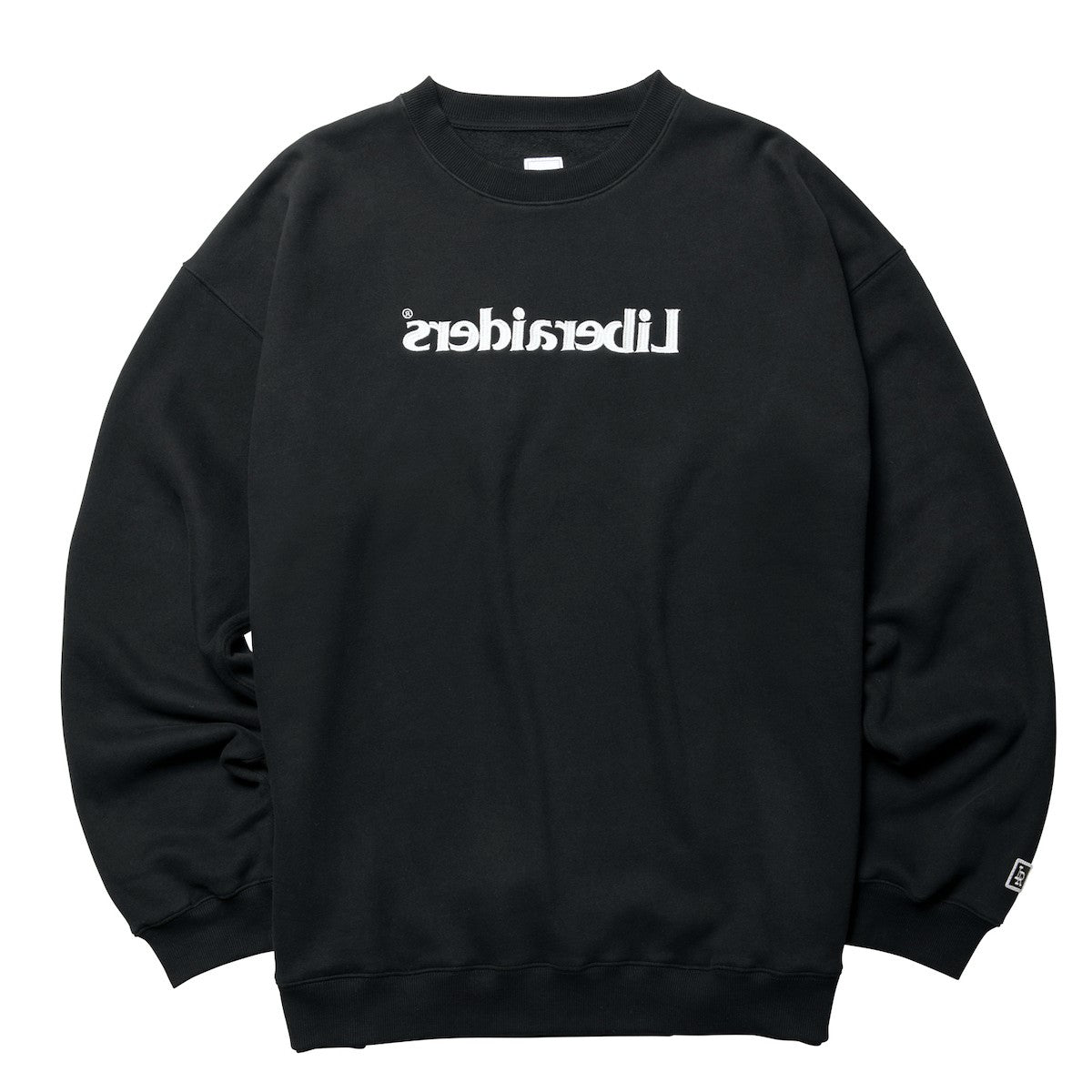 Liberaiders EMBROIDERY CREWNECK リベレイダース エンブロイダリー クルーネック 77317【メンズ スウェット クルーネック プルオーバー 裏起毛 トレーナー 刺繍ロゴ 25FW】