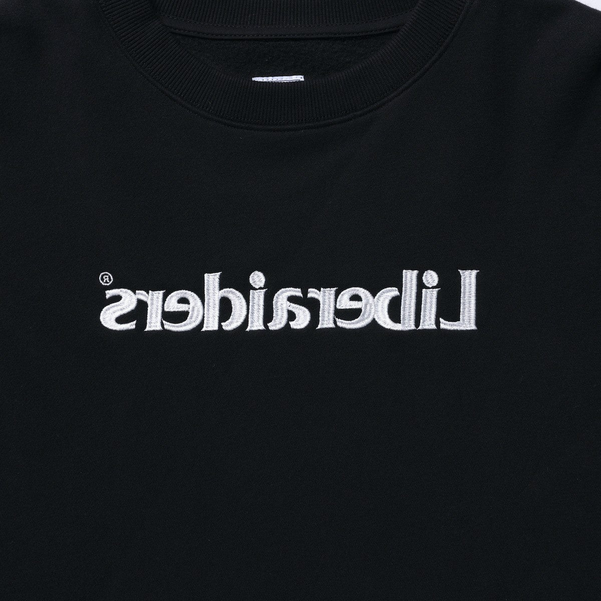 Liberaiders EMBROIDERY CREWNECK リベレイダース エンブロイダリー クルーネック 77317【メンズ スウェット クルーネック プルオーバー 裏起毛 トレーナー 刺繍ロゴ 25FW】