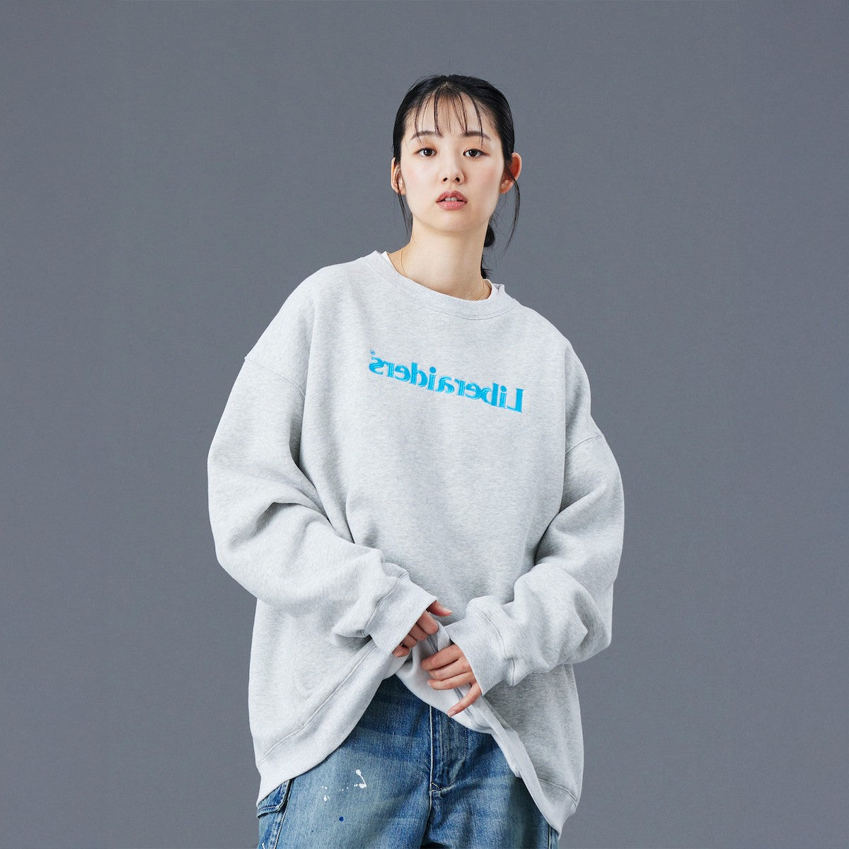 Liberaiders EMBROIDERY CREWNECK リベレイダース エンブロイダリー クルーネック 77317【メンズ スウェット クルーネック プルオーバー 裏起毛 トレーナー 刺繍ロゴ 25FW】