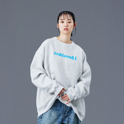 Liberaiders EMBROIDERY CREWNECK リベレイダース エンブロイダリー クルーネック 77317【メンズ スウェット クルーネック プルオーバー 裏起毛 トレーナー 刺繍ロゴ 25FW】