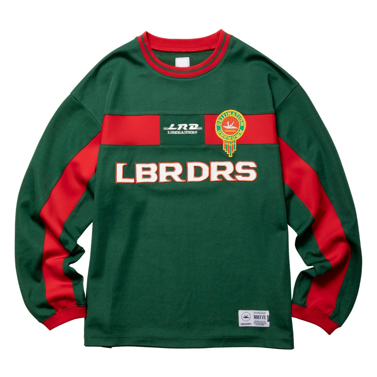 Liberaiders FOOTBALL JERSEY リベレイダース フットボール ジャージ 77501【メンズ トップス 長袖 サッカージャージ モロッコ 刺繍 ユニフォーム 25FW】