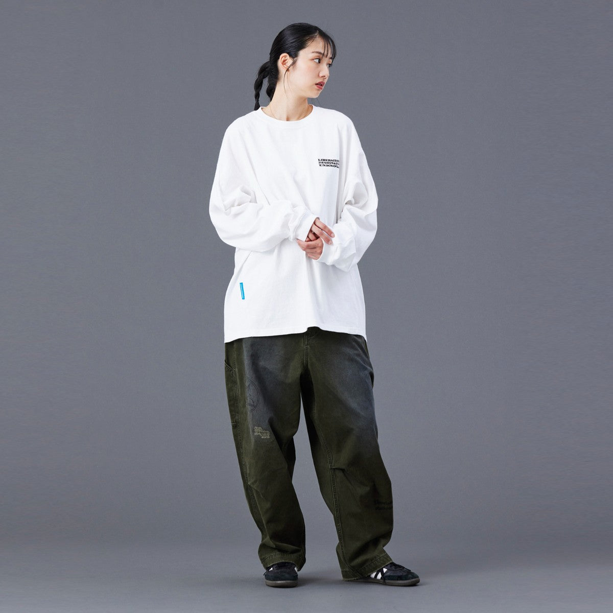 Liberaiders 3D CUT L/S TEE リベレイダース 3Dカット ロングスリーブ Tシャツ 77503【メンズ ロングスリーブ Tシャツ 長袖 ヘビーウェイト ワンウォッシュ シンプル 25FW】