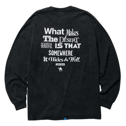 Liberaiders MULTI FONT L/S TEE リベレイダース マルチ フォント ロングスリーブ ティー 77505【メンズ 長袖Tシャツ 起毛 天竺 ヴィンテージ風 バックプリント 25FW】