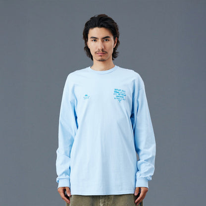 Liberaiders MULTI FONT L/S TEE リベレイダース マルチ フォント ロングスリーブ ティー 77505【メンズ 長袖Tシャツ 起毛 天竺 ヴィンテージ風 バックプリント 25FW】